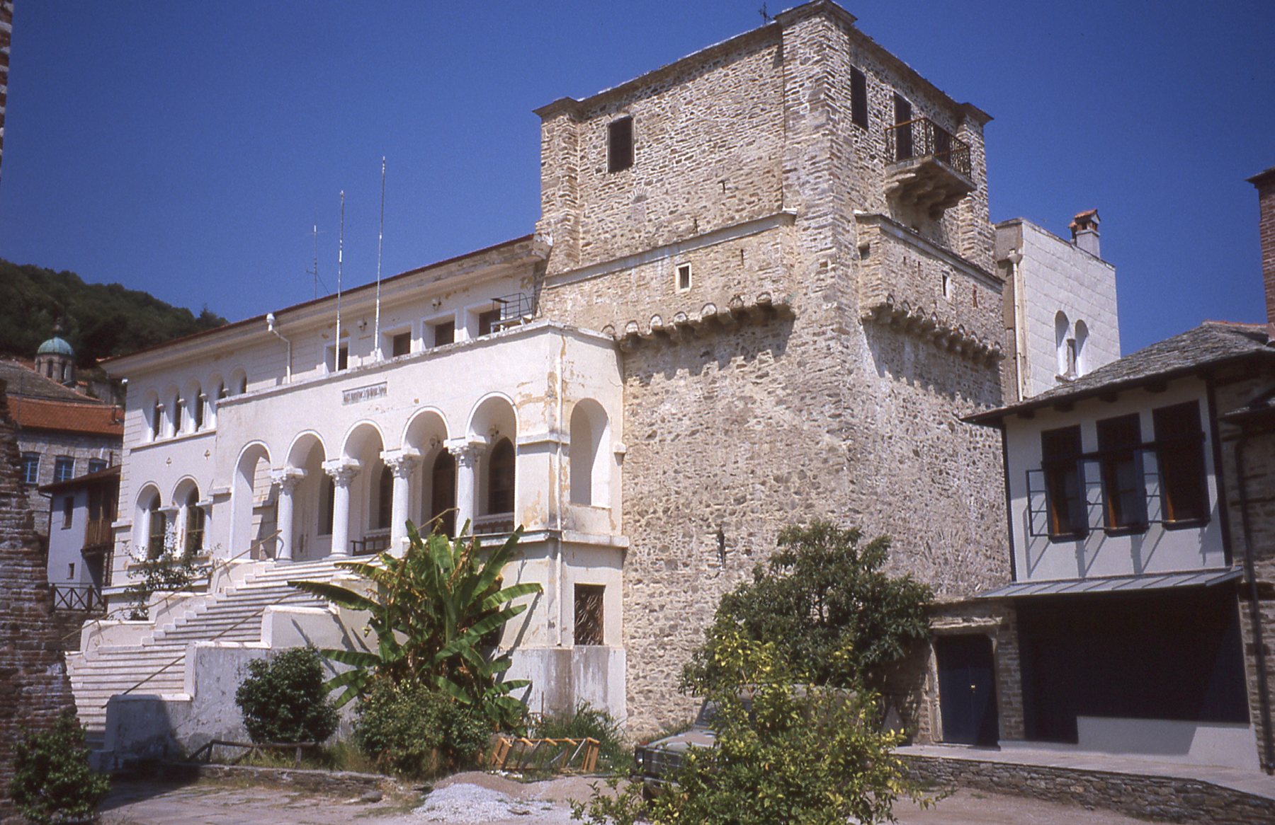 The building where the Members of the Holy Epistasia meet in Grigoriou