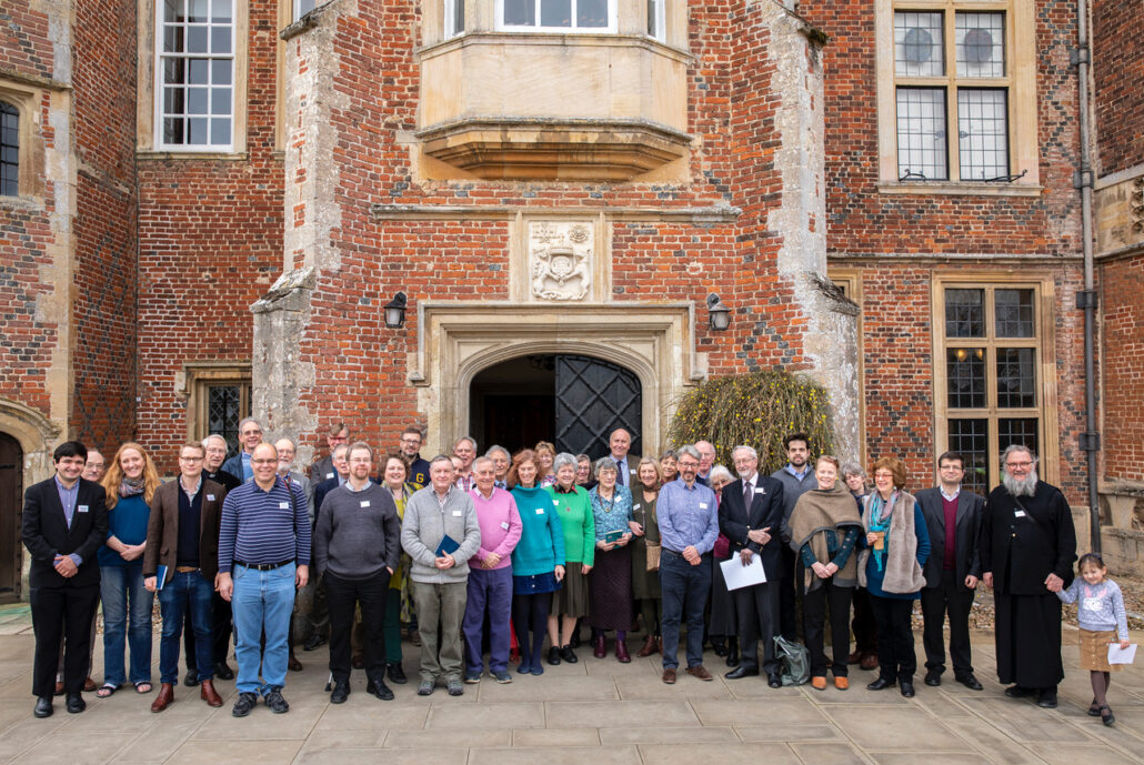 Madingley conference, held every two years: a group of delegates.