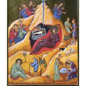 10 x Christmas cards – Nativity of Jesus Christ icon, by Aidan Hart